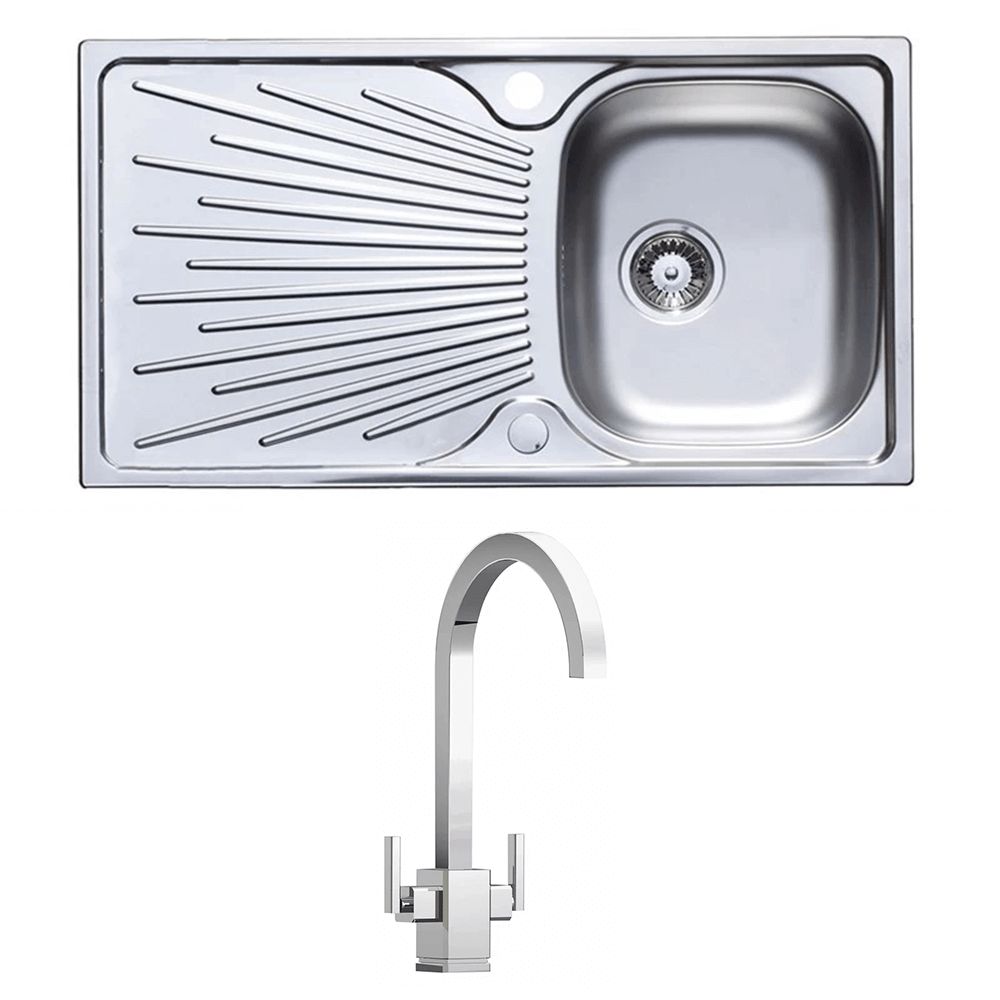 Astracast Sunrise 1 Bowl Stainless Steel Sink with Waste Kit  