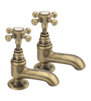 Allora Pair Bath Taps Bronze