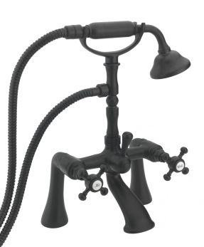 Allora Pillar B/Shower Mixer W/ Kit Matt Black
