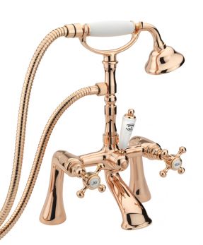 Allora Pillar B/Shower Mixer W/ Kit Rose Gold