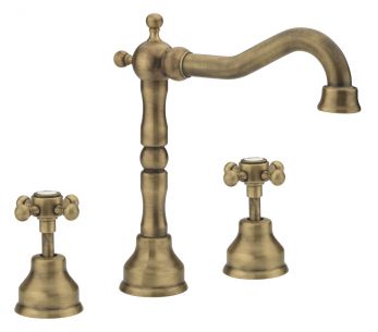 Allora 3 Hole Deck Basin C/C Waste Bronze