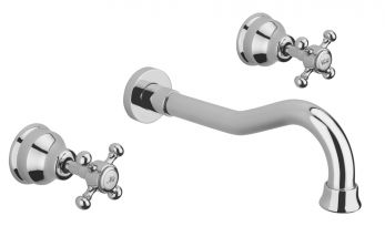 Allora 3 Hole W/Mounted Basin C/C Waste Chrome