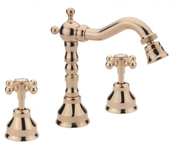 Allora 3 Hole Deck Bidet C/C Waste Rose Gold