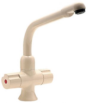 Bristol dual flow mono sink mixer, Beige