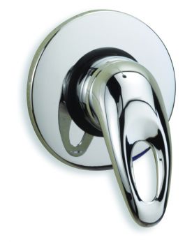 Latina exposed/concealed shower valve, Chrome Plated