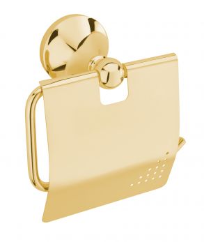 Imperial Toilet Roll Holder, Antique Gold Plated