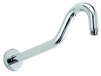 Curved shower arm only, Chrome Plated