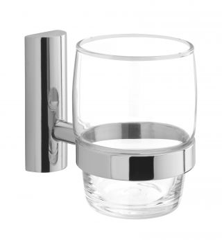Twiggy Wall Mounted Glass Holder, Chrome Plated