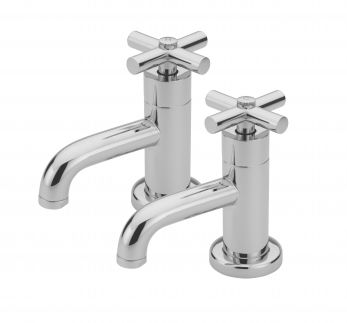 Maverick pair of basin taps, Chrome Plated