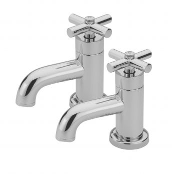 Maverick pair of bath taps, Chrome Plated