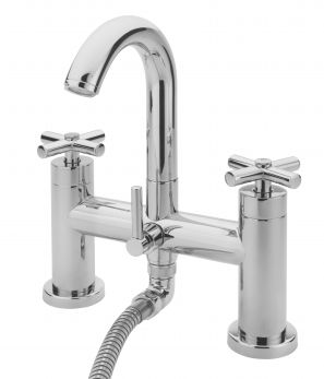 Maverick pillar bath shower mixer complete with kit, Chrome Plated