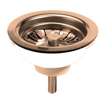 1 1/2" basket strainer waste without overflow, Antique Gold Plated