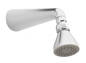 Small standard shower head complete with standard arm , Chrome Plated