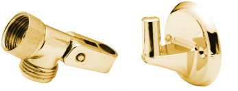 Pin wall bracket complete with swivel knuckle, Antique Gold Plated