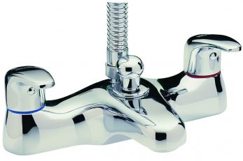 Tre Mercati Modena Deck Mounted Bath Shower Mixer & Kit - Chrome