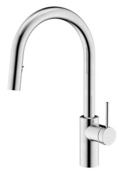 Kemen Single handle pull-down kitchen mixer in Brushed Finish - KM7022S-D2
