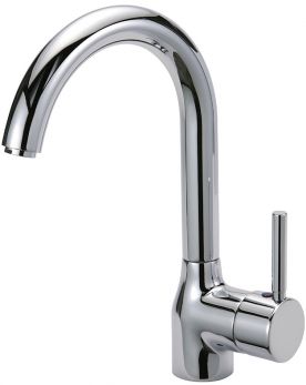 Solar saturn mono sink mixer, Chrome Plated