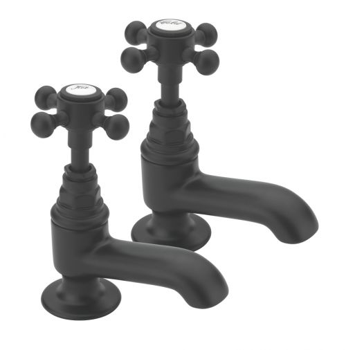 Allora Pair Bath Taps Matt Black