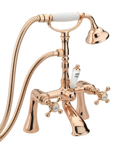 Allora Pillar B/Shower Mixer W/ Kit Rose Gold
