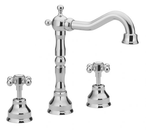 Allora 3 Hole Deck Basin C/C Waste Chrome