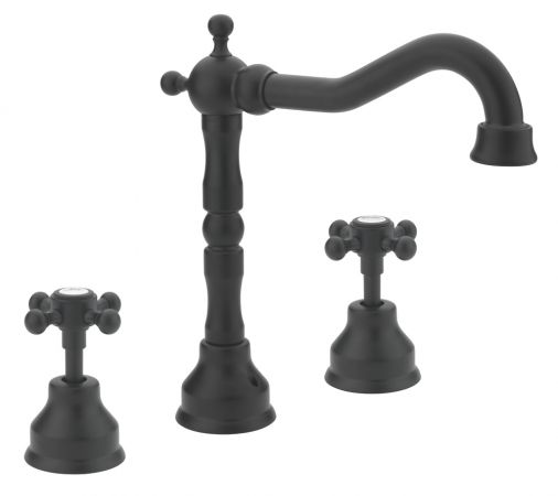 Allora 3 Hole Deck Basin C/C Waste Matt Black