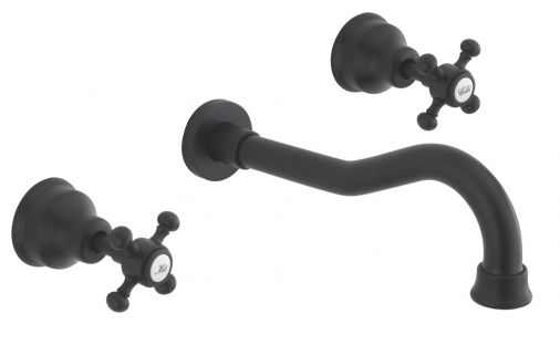 Allora 3 Hole W/Mounted Basin C/C Waste Matt Black