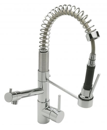 Baby chef professional mono sink mixer with flexible spray , Chrome Plated