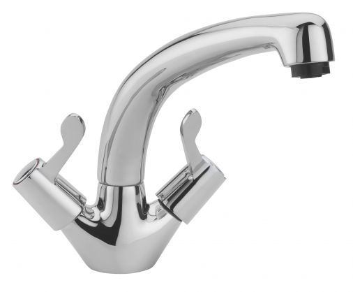 Capri lever dual flow mono sink mixer with 3" lever, ceramic disc , Chrome Plated
