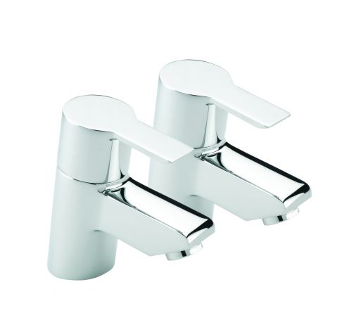 Angle pair of basin taps, Chrome Plated