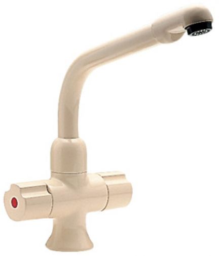 Bristol dual flow mono sink mixer, Beige