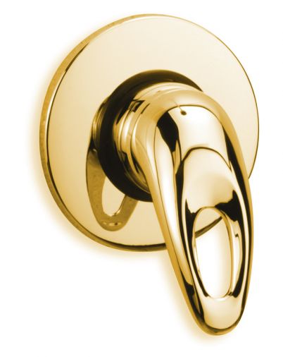 Latina exposed/concealed shower valve, Antique Gold Plated