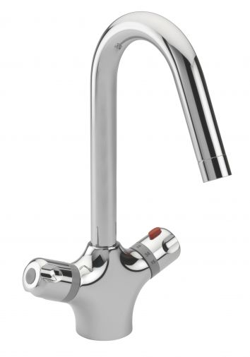 Thermostatic mono sink mixer, Chrome Plated