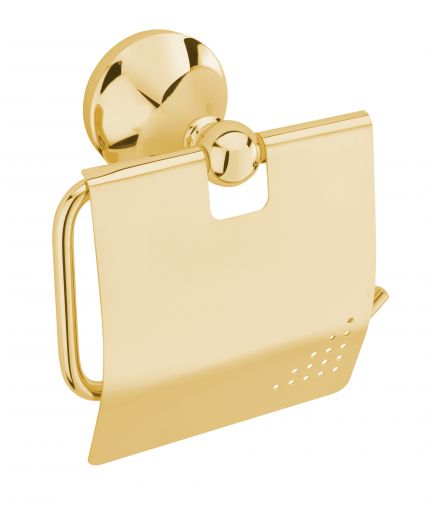 Imperial Toilet Roll Holder, Antique Gold Plated