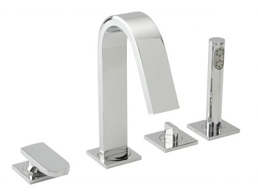 Tre Mercati Coast 4 Hole Bath Shower Mixer & Kit