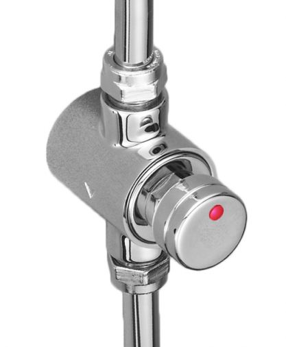 Exposed non concussive shower valve, Chrome Plated