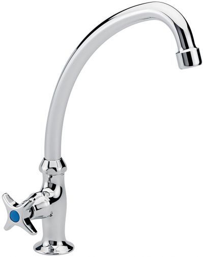 Capri crosshead single handed catering tap, Chrome Plated