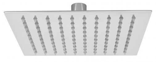 Square 200mm wafer thin rose, Chrome Plated
