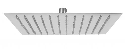 Square 300mm wafer thin rose, Chrome Plated