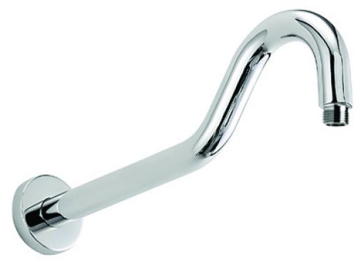 Curved shower arm only, Chrome Plated
