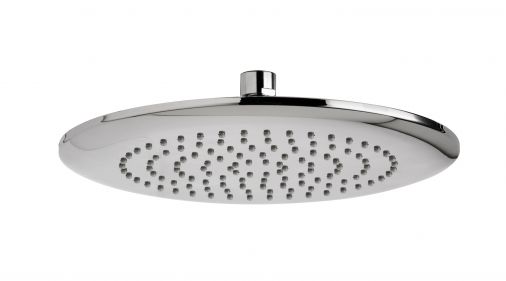 Pearl round shower rose (250mm), Chrome Plated