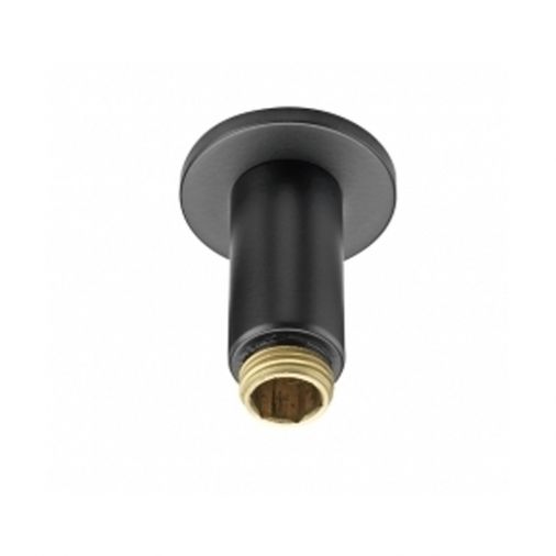 Short ceiling fed shower arm only black, Matt Black
