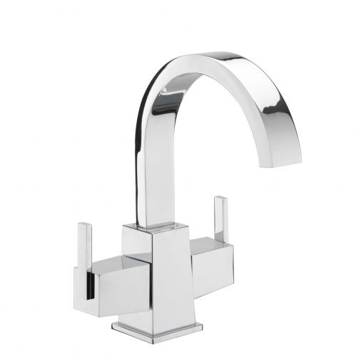 Mr Darcy Mono basin mixer with click clack waste with mushroom plug, Chrome Plated