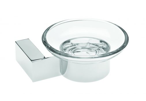 Edge Wall Mounted Soap Dish, Chrome Plated