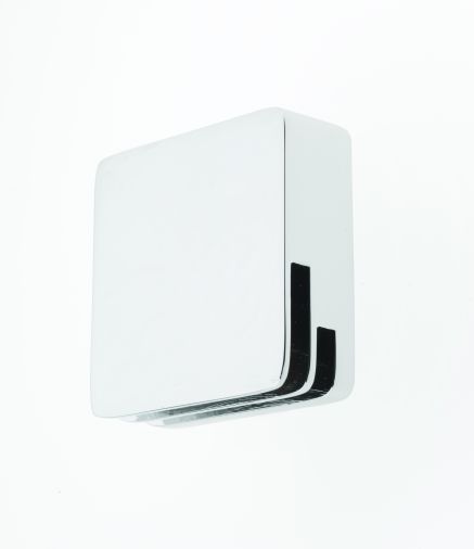Square automatic bath filler with clicker waste, Chrome Plated