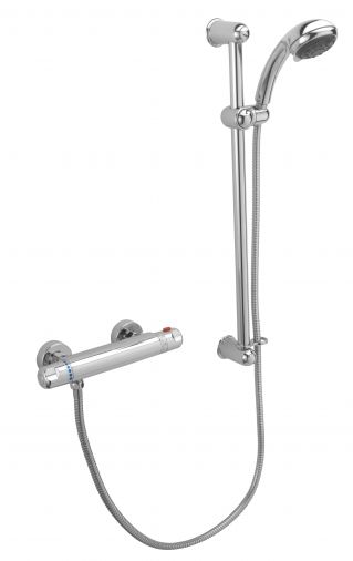 Value Thermostatic Valve complete with multi function kit , Chrome Plated
