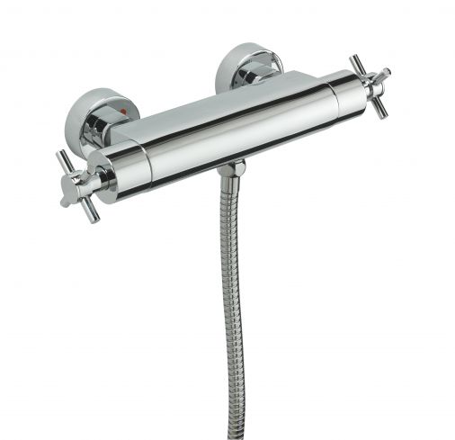 Crosshead Exposed thermostatic shower valve, Chrome Plated