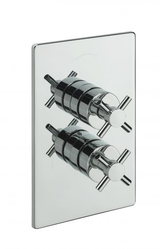 Crosshead Concealed thermostatic shower valve, Chrome Plated