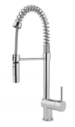 Boi-ing professional mono sink mixer with flexible spray, Chrome Plated