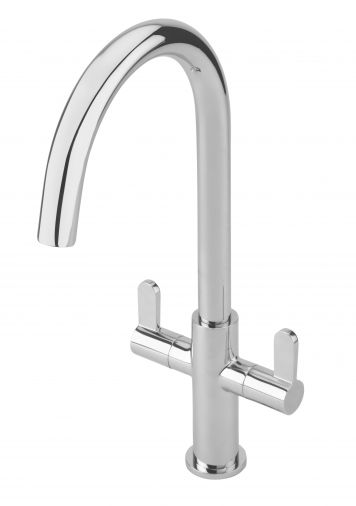 Emilia 2 lever mono sink mixer, Chrome Plated