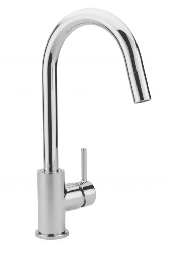 Solar Pluto-Lite Mono sink mixer with pull out spray, Chrome Plated